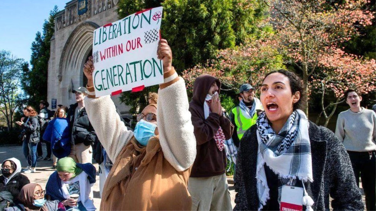 ABD'deki Filistin Protestoları Üniversitelere Yayıldı - Haberler