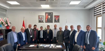 AK Parti Bayburt Milletvekili Orhan Ateş, İl Genel Meclisi Başkanı Hüseyin Şahin'i ziyaret etti
