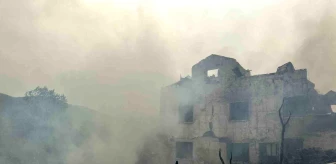 Kastamonu Daday'da Köyde Çıkan Yangında 3 Ev ve 2 Ahır Yanarak Kül Oldu