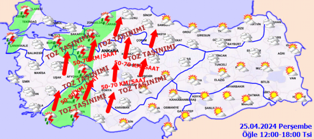 Toz Bulutlarının Türkiye'yi Etkileme Süreci