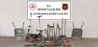 Sinop'ta kablo ve inşaat malzemeleri hırsızlığı yapan 2 kişi tutuklandı