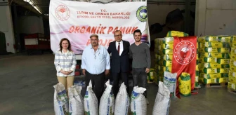 Aydın'da Organik Pamuk Projesi Kapsamında Tohum ve Kompost Dağıtım Töreni Gerçekleştirildi