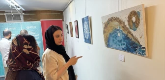 İran'da Türkçe öğrenen sanatçı, kaligrafi sergisi açtı