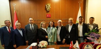 Çorlu'daki esnaf odaları Ergene Belediye Başkanı Müge Yıldız Topak'ı ziyaret etti