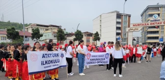 Tekkeköy'de 23 Nisan kutlamaları bando gösterisi ve vosvos turuyla renklendi