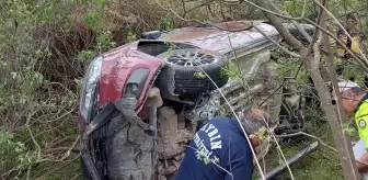 Aydın'da otomobil şarampole devrildi: 1 ölü, 2 yaralı