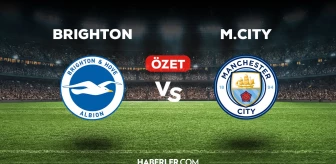 Brighton Manchester City maç özeti ve golleri izle! (VİDEO) Brighton Manchester City maçı özeti! Golleri kim attı, maç kaç kaç bitti?