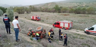 Konya'da traktör devrildi, 1 kişi hayatını kaybetti