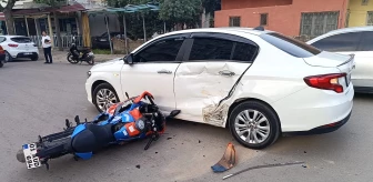Kozan'da otomobil ile motosiklet çarpıştı: 1 yaralı