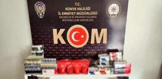 Konya'da Kaçakçılık ve Tefecilik Operasyonu: 1 Milyon 850 Bin Lira Değerinde Ürüne El Konuldu