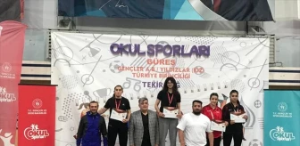 Yakakent Çok Programlı Anadolu Lisesi ve Yakakent Spor Kulübü Sporcusu Medine Civelek, Tekirdağ'da ikinci oldu
