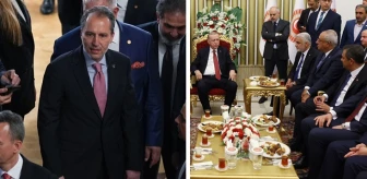 Yeniden Refah cephesinden Cumhurbaşkanı Erdoğan'ın Fatih Erbakan'ı çaya davet etmemesine fotoğraflı gönderme