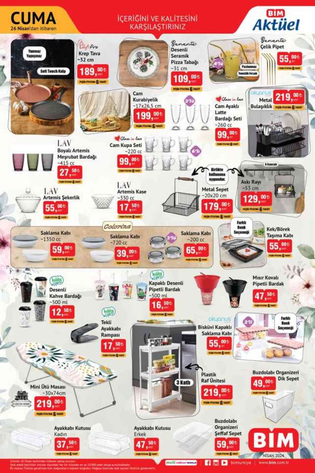 26 NİSAN BİM AKTÜEL ÜRÜNLER KATALOĞU! Bu hafta BİM'de neler var, hangi ürünler geldi?