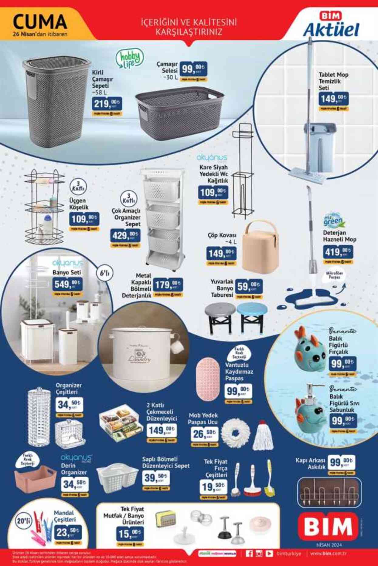 26 NİSAN BİM AKTÜEL ÜRÜNLER KATALOĞU! Bu hafta BİM'de neler var, hangi ürünler geldi?