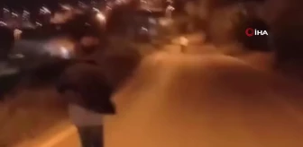 Başakşehir'de çocukların tehlikeli oyunu kamerada: Silahı ateşleyerek arkadaşını kovaladı