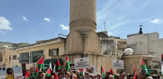 Mardin'de İsrail'in Gazze'ye yönelik saldırılarına tepki