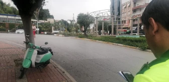 Antalya'da motosiklet sürücüsü kaza geçirdi