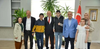 Terme Belediye Başkanı Şenol Kul, özel öğrencileri ağırladı