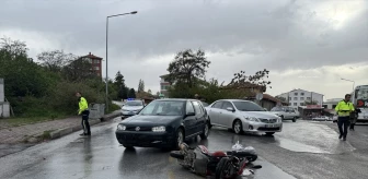Yozgat'ta Otomobil ile Motosiklet Çarpışması