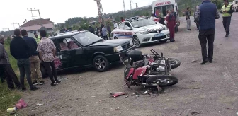 Zonguldak'ın Ereğli ilçesinde motosiklet kazası: Sürücü ağır yaralandı