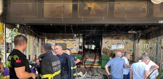 Çukurova'da kafeteryada çıkan yangın hasara neden oldu