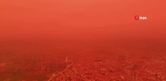 Afrika'dan gelen toz nedeniyle Bolu'da gökyüzü renk değiştirdi