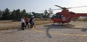 Alanya'da hap içen kız çocuğu ambulans helikopterle hastaneye sevk edildi