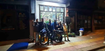 İtalyan Bisikletli Gezgin Balıkesir'de Yardım Buldu