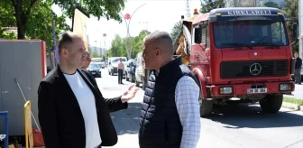 Kırklareli Belediye Başkanı Aydınlatma Direklerinin Montaj Çalışmalarını İnceledi