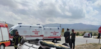 Konya'da tır ile otomobil çarpışması: 4 yaralı
