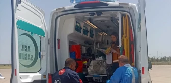 Şırnak'ta rahatsızlanan 20 günlük bebek ambulans uçakla Ankara'ya nakledildi