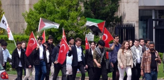 TGB Üyeleri Filistin İçin ABD'deki Öğrencilere Destek Gösterisi Düzenledi