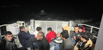 Muğla'nın Bodrum ilçesi açıklarında 1'i çocuk 17 göçmen yakalandı
