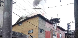 Bolu'da Deri Fabrikasında Yangın Çıktı