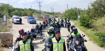 Jandarma, Elazığ Tanıtım Kortej Programına katılan motosiklet sürücülerini bilgilendirdi
