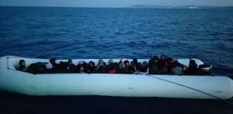 İzmir Çeşme'de 34 düzensiz göçmen yakalandı, 4 şüpheli gözaltına alındı