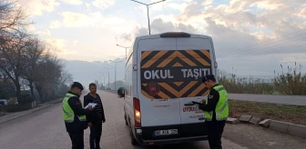 Osmaniye'de Okul Servislerine Yönelik Trafik Denetimi