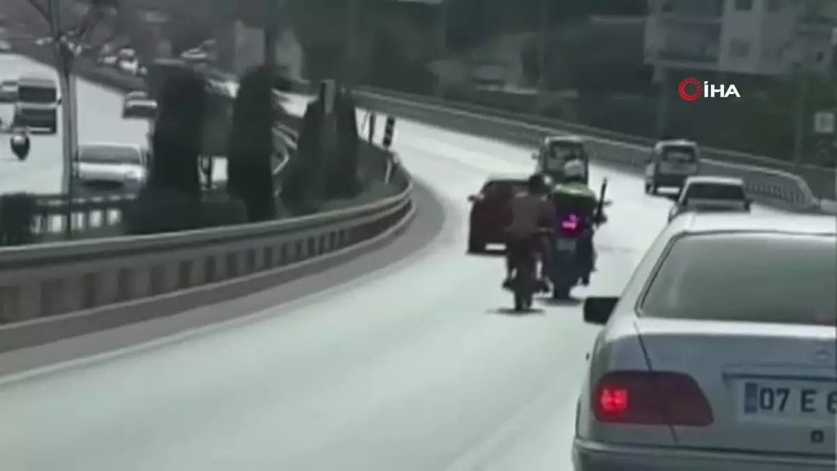 Peşindeki polisin üzerine motosiklet süren sürücüye 38 bin lira para cezası