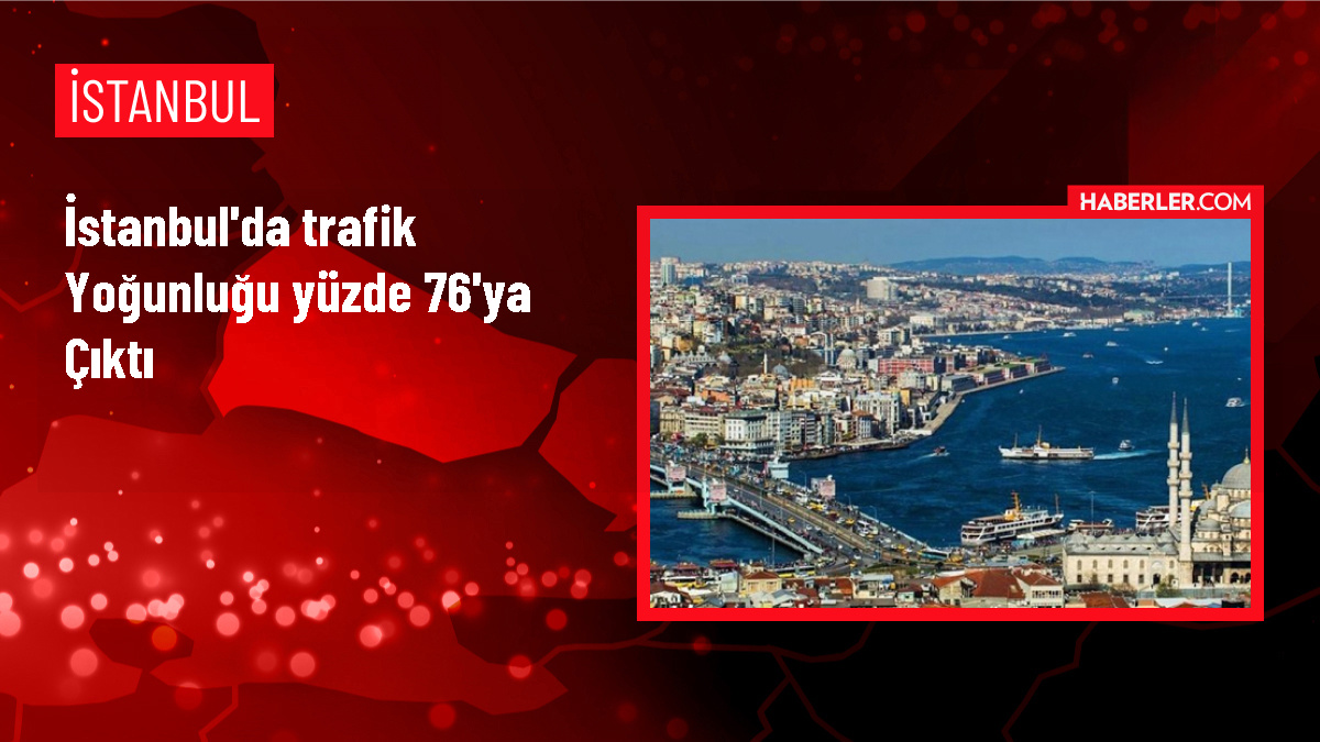 İstanbul'da haftanın ikinci günü trafik yoğunluğu arttı