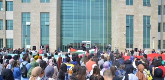 KAEÜ Öğrencileri ve Akademisyenleri Filistin İçin Dayanışma Gösterisinde