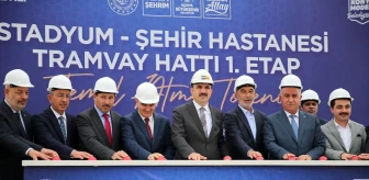 Konya Büyükşehir Belediyesi Stadyum-Şehir Hastanesi Tramvay Hattı Temel Atma Töreni