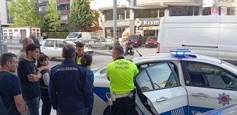 Çorum'da otomobilin bisiklete çarpması sonucu trafik kazası: Bisiklet sürücüsü yaralandı