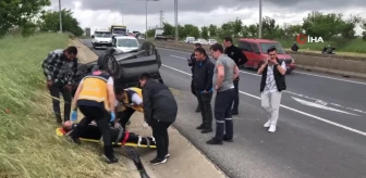 Otomobil Takla Attı: 1 Yaralı