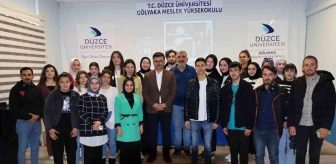Düzce Üniversitesi Gölyaka Meslek Yüksekokulu'nda Gençlik ve Spor İl Müdürü İsa Yazıcı ile Buluşma