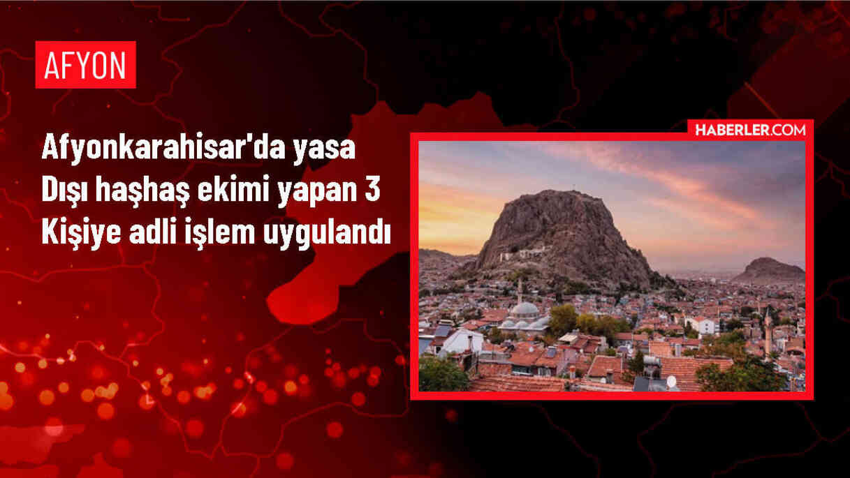 Afyonkarahisar'da Yasa Dışı Haşhaş Ekimi Tespit Edildi