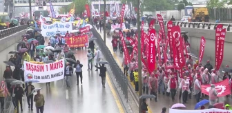 Ankara'da 1 Mayıs İşçi Bayramı Yoğun Yağmur Altında Kutlandı