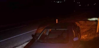 Burdur-Fethiye karayolunda otomobil kaza yaptı