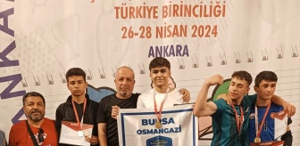 Bursa Salih Şeremet Ortaokulu Bilek Güreşi Takımı Türkiye Birincisi