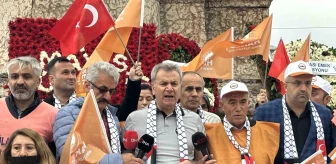 HAKSEN Konfederasyonu 1 Mayıs'ta Taksim Meydanı'nda çelenk bıraktı