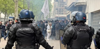 Fransa'da 1 Mayıs Gösterilerinde Polis Müdahalesi